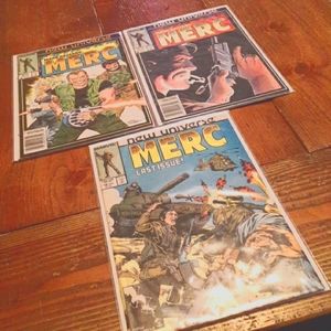 Three Marvel comics - Mark Hazzard Merc